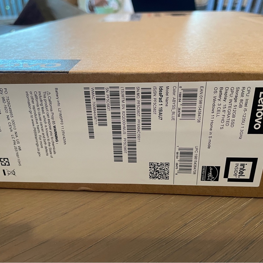 Lenovo Laptop NEW UNOPENED